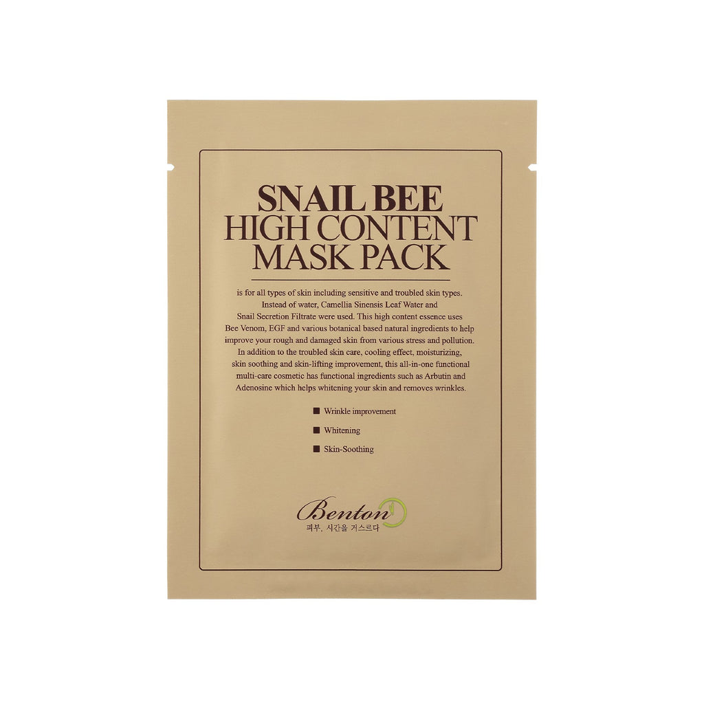 Snail Bee High Content Mask - Hiyuzu: Finds By Picky People